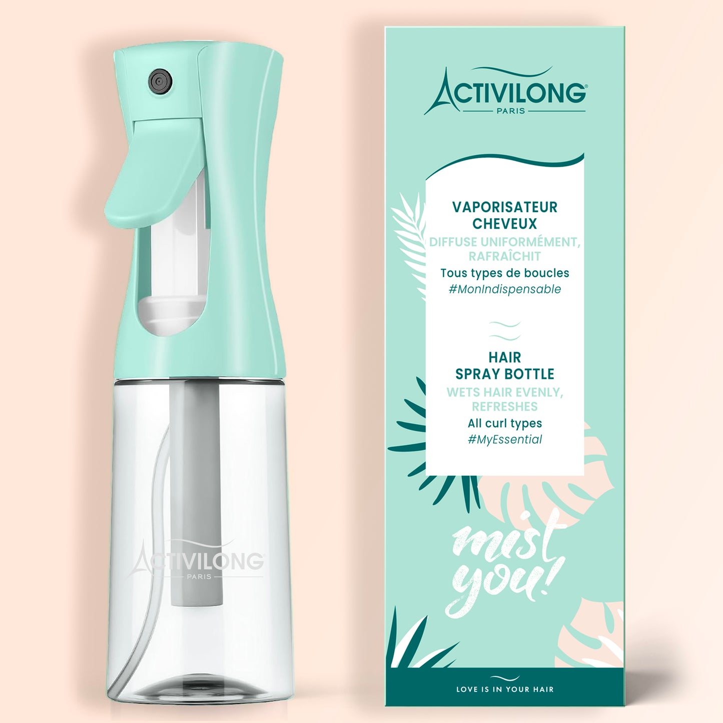 Packshot du Vaporisateur Activilong sur fond crème