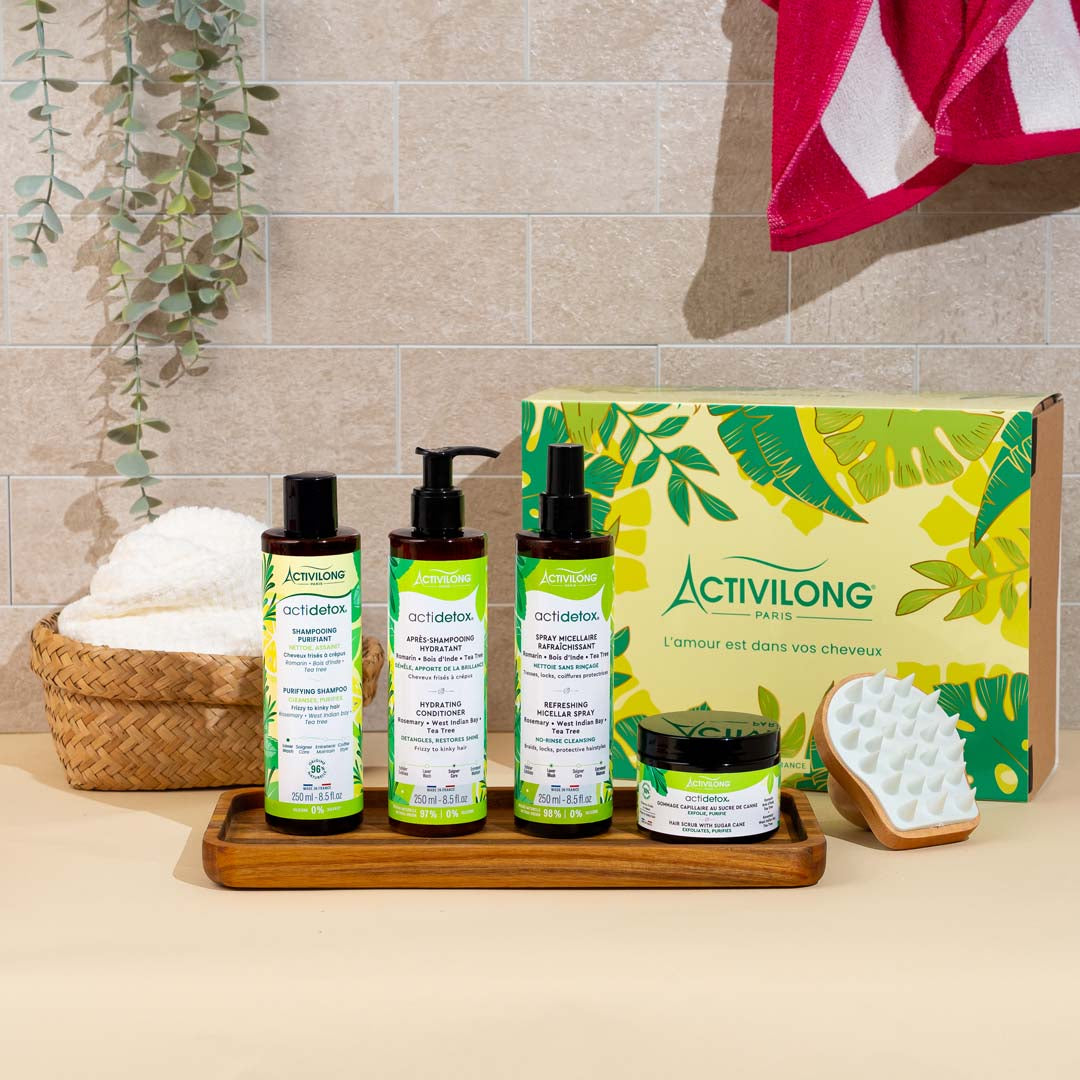 Coffret Actidetox – Routine Détox & Purifiante - Cheveux Frisés à Crépus