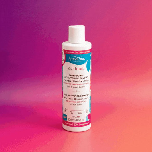 Shampoing activateur de boucles Acticurl pour tous types de boucles, apporte brillance et démêlage