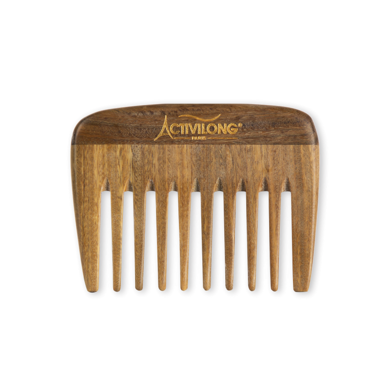 Longivia® Peigne Bois Cheveux Bouclés Peigne Dent Large en Bambou 1