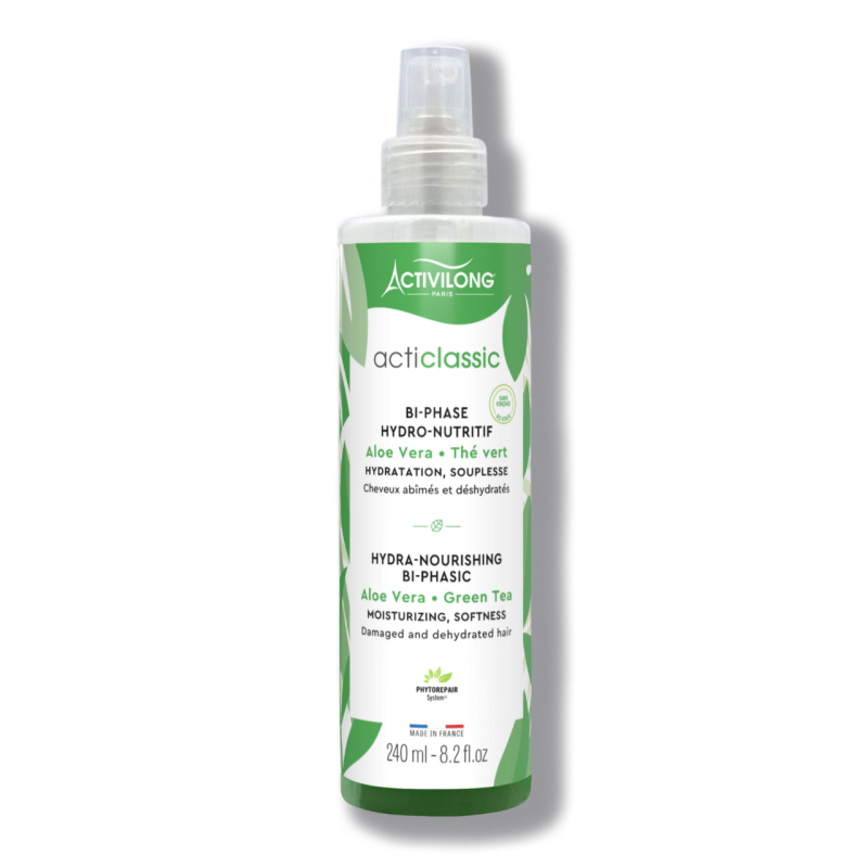 Spray Bi-Phase Hydronutritif Aloès & Thé vert