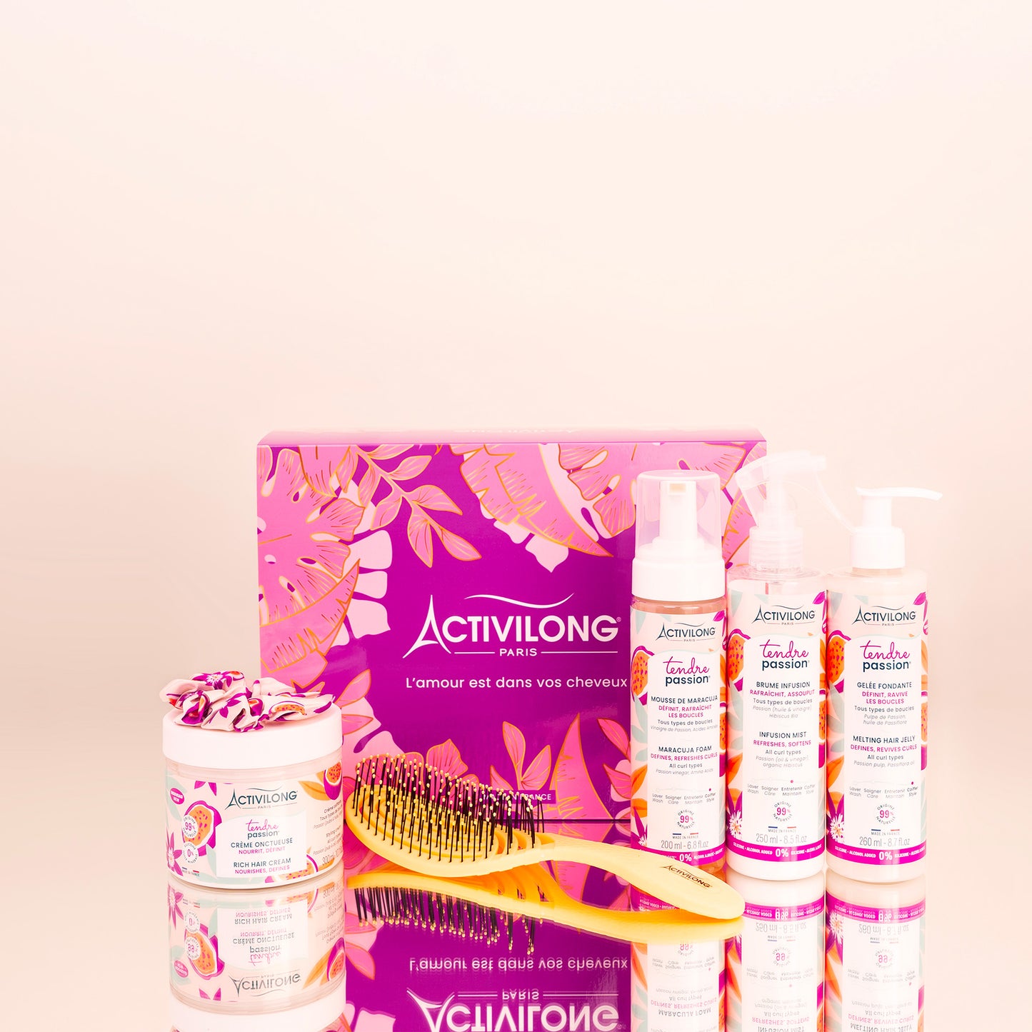Coffret Tendre Passion - Routine Coiffante Nutrition & Brillance - Cheveux Bouclés à Crépus