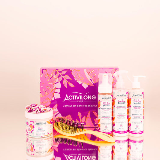 Coffret Tendre Passion - Routine Coiffante Nutrition & Brillance - Cheveux Bouclés à Crépus