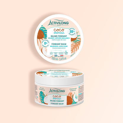 Packshot du baume fondant Coco d'Amour sur fond crème