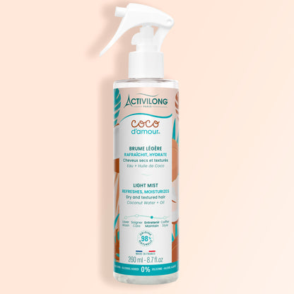 Packshot de la Brume Coco d'Amour sur fond crème