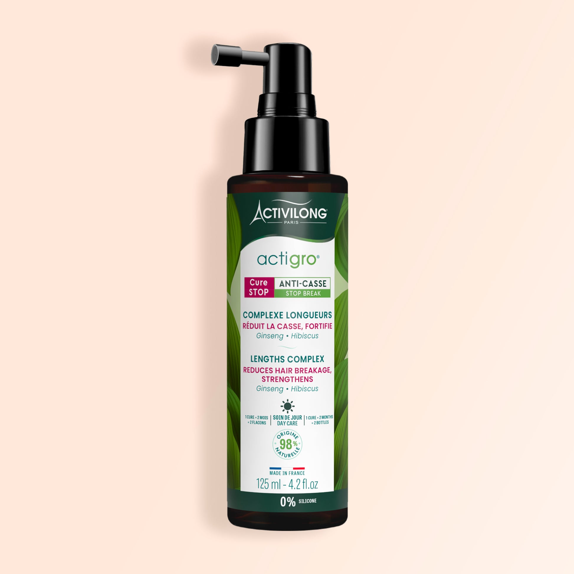 Packshot du Complexe Longueurs Actigro sur fond crème