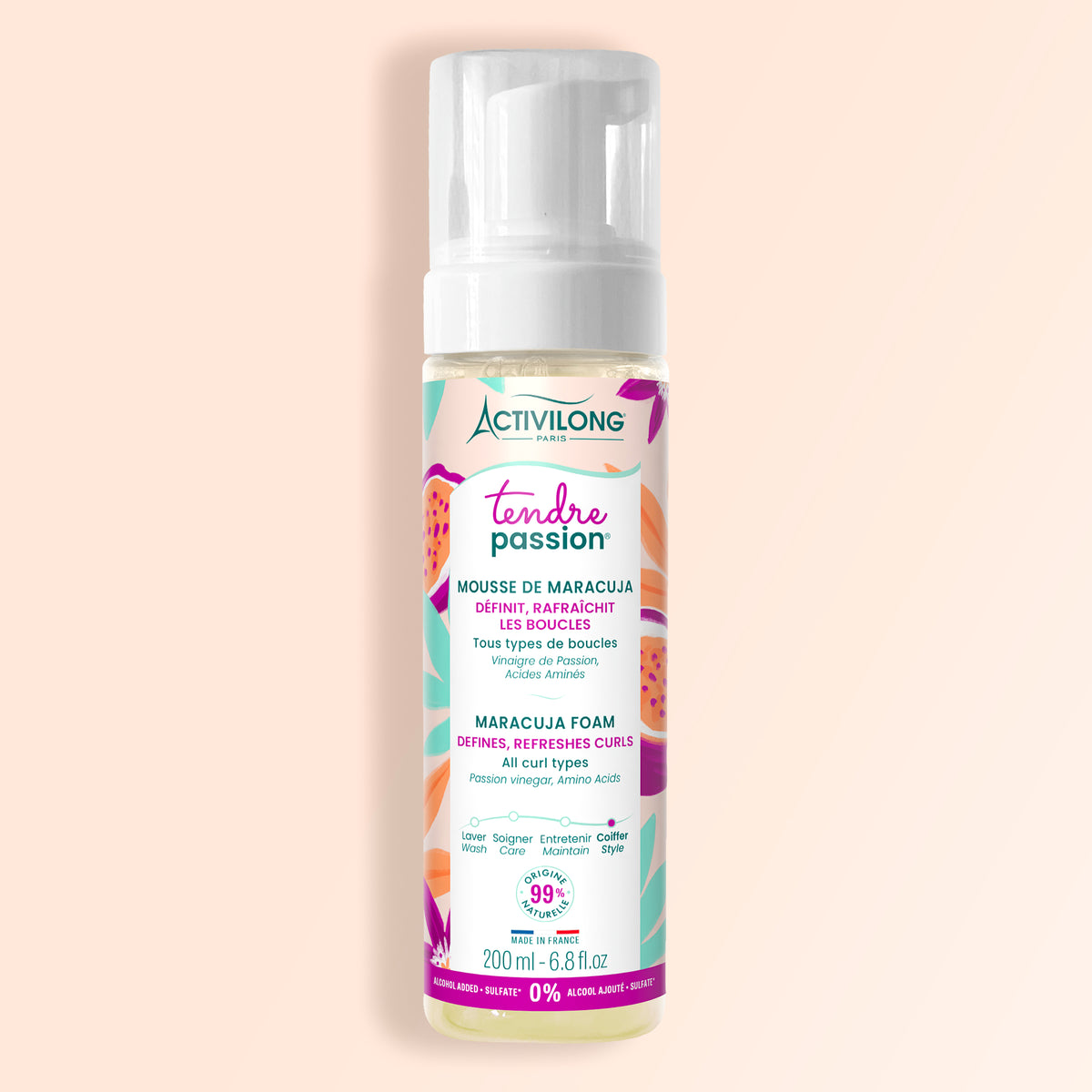 Packshot de la mousse de maracuja tendre passion - 200 ml