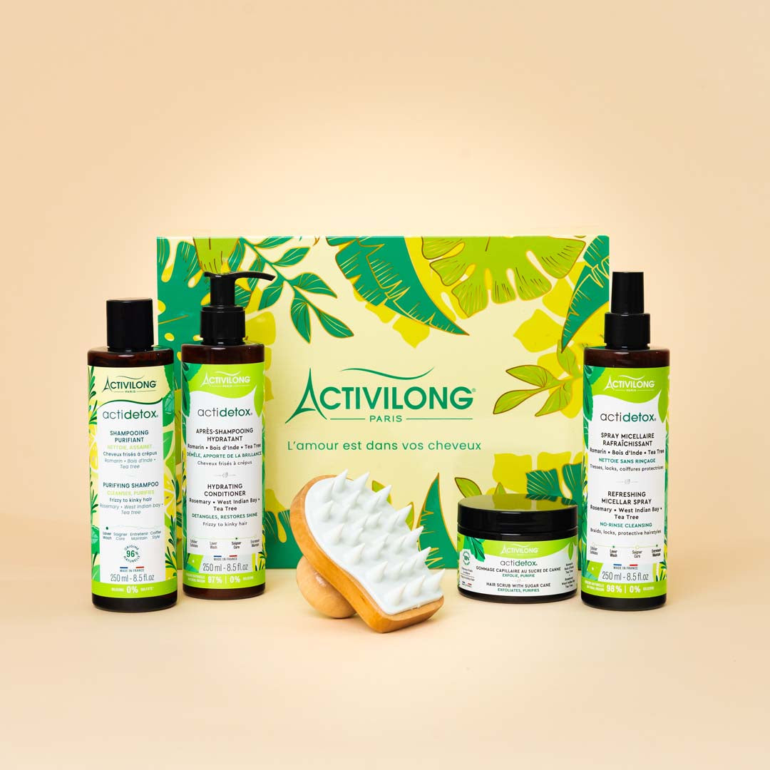 Coffret Actidetox – Routine Détox & Purifiante - Cheveux Frisés à Crépus