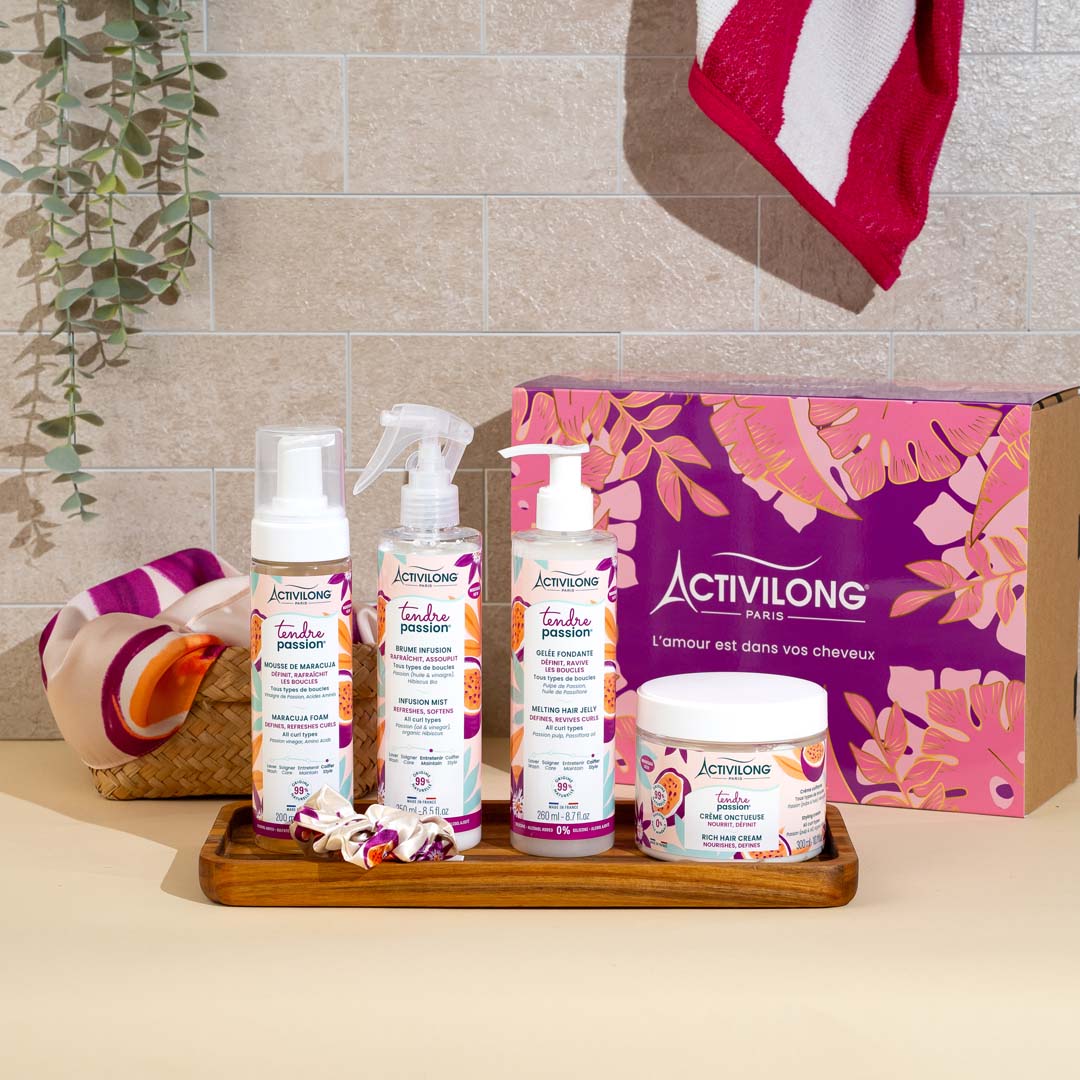 Coffret Tendre Passion - Routine Coiffante Nutrition & Brillance - Cheveux Bouclés à Crépus