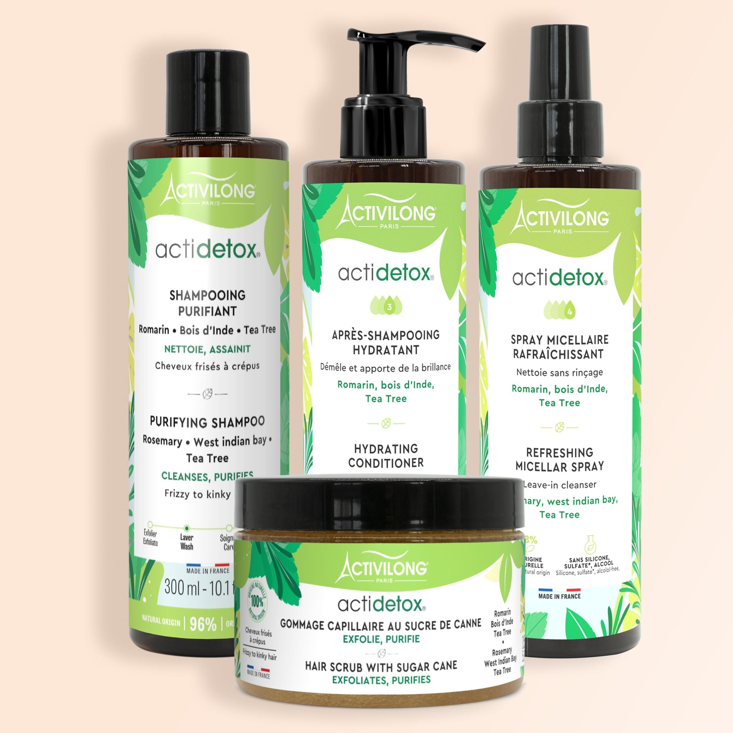 Dtox cheveux Actidetox : routine purifiante pour le cuir chevelu - Activilong Dtox cheveux Actidetox : routine purifiante pour le cuir chevelu - Activilong