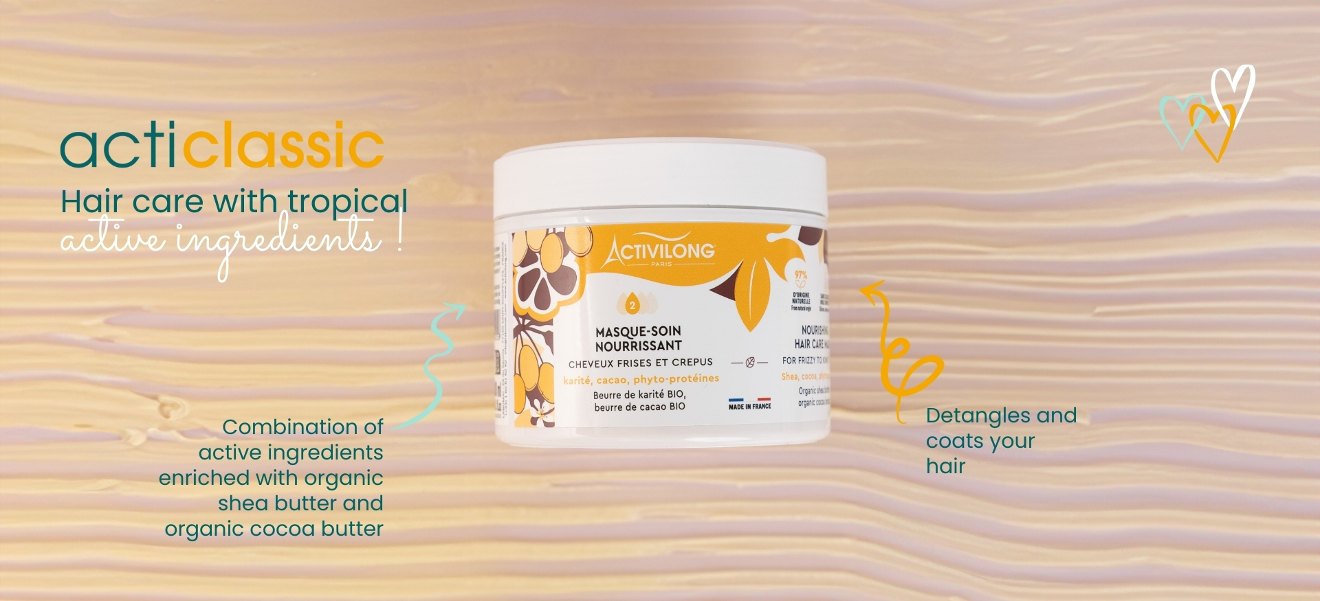 Nourishing Care Mask Shea, cocoa and phyto-proteins